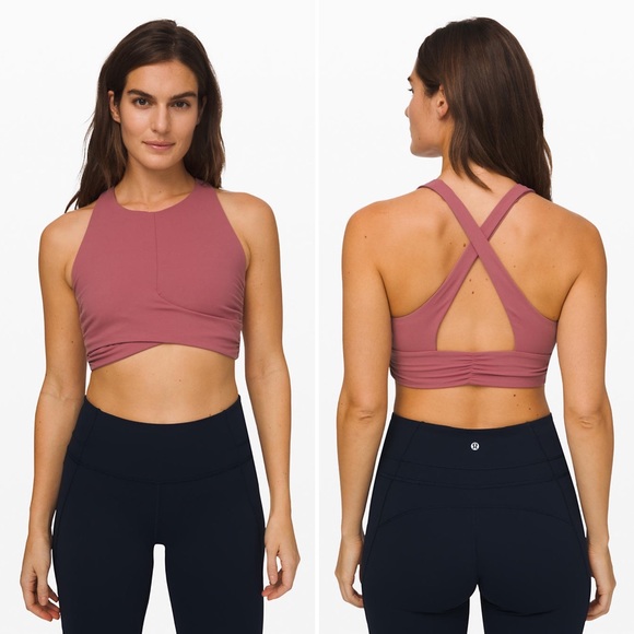 lululemon athletica Other - PRETTY lululemon Always Aligned Bra Moss Rose 10